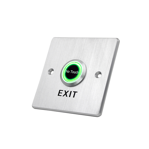 RJS-TL5 Infrared switch, proximity switch, touchless exit switch with dual colour led illumination, green LED illumination and blue LED illumination, LED switches, panel mount no touch button switch, RJS Electronics Ltd.