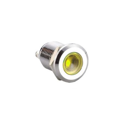 RJS01-12I-170A(LED)-(XV)-(BS/BLK)-67J 12mm, LED indicator, panel mount, metal indicator, RGB LED, RJS Electronics Ltd.