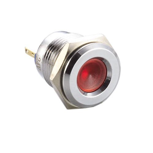 16mm, LED indicator, panel mount, metal indicator, RGB LED, RJS Electronics Ltd.