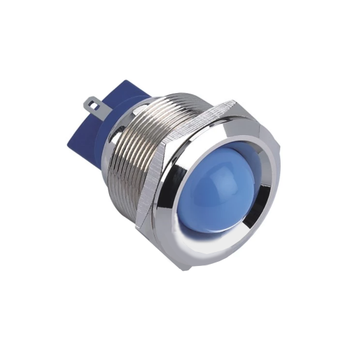 25mm LED indicator, panel mount, metal indicator, RGB Led, RJS Electronics Ltd.