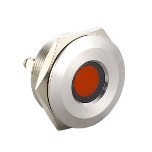 30mm, LED indicator, panel mount, metal indicator, RGB LED, RJS Electronics Ltd.