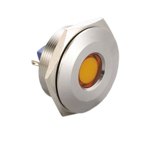 30mm, LED indicator, panel mount, metal indicator, RGB LED, RJS Electronics Ltd.