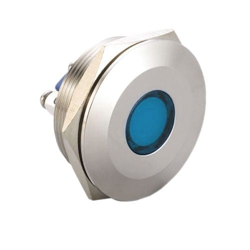 30mm, LED indicator, panel mount, metal indicator, RGB LED, RJS Electronics Ltd.