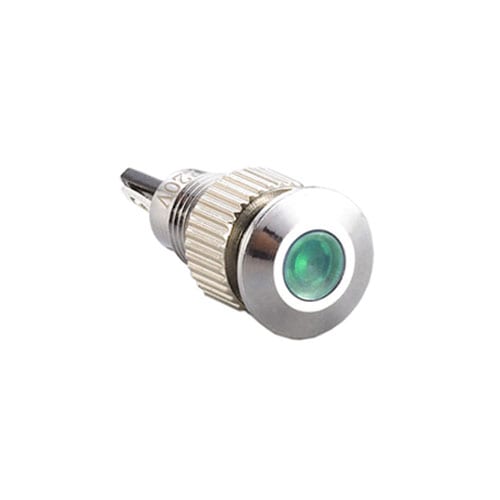 8mm, LED indicator, panel mount, metal indicator, RGB LED, RJS Electronics Ltd.