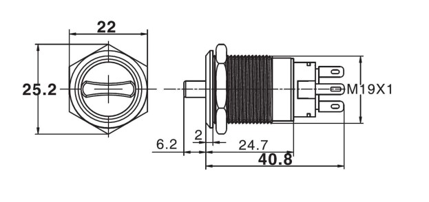 Selector switch drawing, rjs electronics ltd