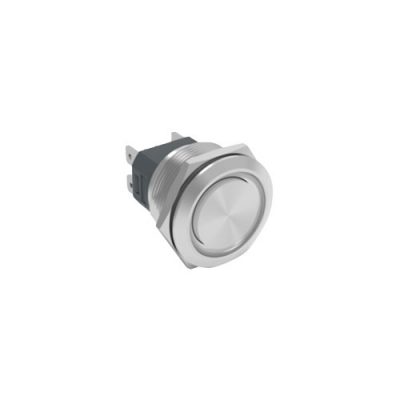 RJS107-16(A)-F~67J 16mm high current metal push button switch, non-illuminated, antivandal switch, panel mount, RJS Electronics Ltd