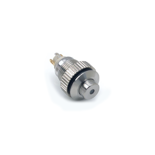 10mm panel mount metal push button switch, led illuminated, anti-vandal, LED SWITCHES, RJS Electronics Ltd