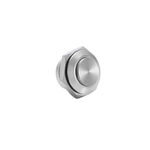 RJS1N1LP -16mm Push Button, High head, Stainless steel, without Ring LED Illumination also available in non-illuminated , Pins, Terminal, Screw terminals, Micro travel switch, stainless steel, aluminium anodised black, RJS Electronics Ltd +44 (0)1234 213600