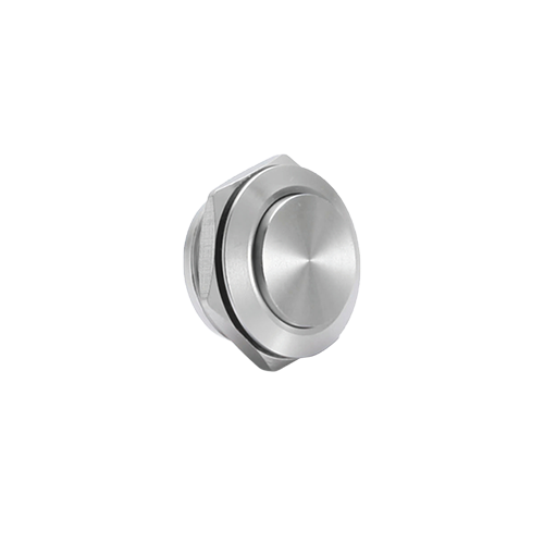 RJS1N1LP -19mm Push Button, High head, Stainless steel, without Ring LED Illumination also available in non-illuminated , Pins, Terminal, Screw terminals, Micro travel switch, stainless steel, aluminium anodised black, RJS Electronics Ltd +44 (0)1234 213600