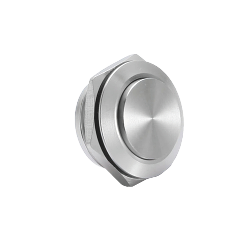 RJS1N1LP -25mm Push Button, High head, Stainless steel, without Ring LED Illumination also available in non-illuminated , Pins, Terminal, Screw terminals, Micro travel switch, stainless steel, aluminium anodised black, RJS Electronics Ltd +44 (0)1234 213600