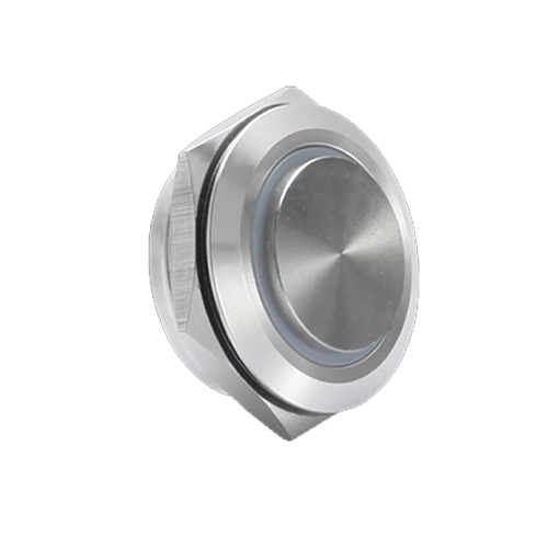 RJS1N1LP -30mm Push Button, High head, Stainless steel, without Ring LED Illumination also available in non-illuminated , Pins, Terminal, Screw terminals, Micro travel switch, stainless steel, aluminium anodised black, RJS Electronics Ltd +44 (0)1234 213600