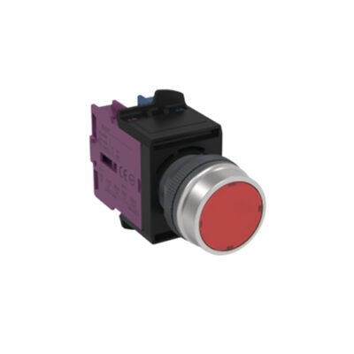 RJSAS22E Push Button, round plastic panel mount push button switch, terminal mount, non-illuminated, RJS Electronics Ltd
