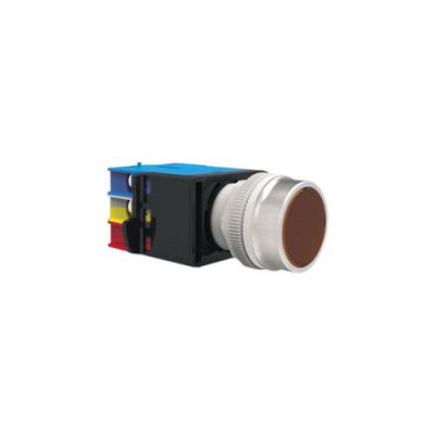 RJSAS22E Flat Button, round plastic panel mount switch, terminal mount, non-illuminated, RJS Electronics Ltd