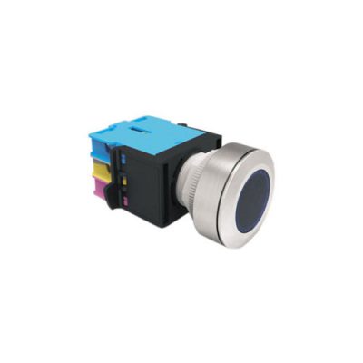 RJSAS30E Flat Switch round plastic push button, terminal block mount, RJS Electronics Ltd