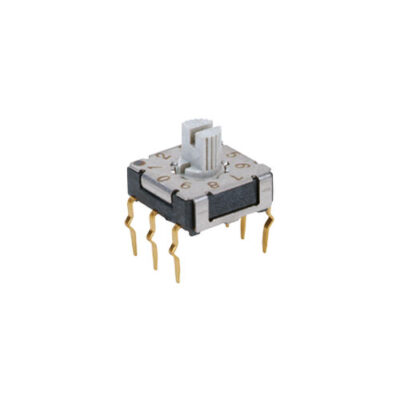 RJSGS Series Compact Rotary DIP Switches, rotary switches, PCB switches, RJS Electronics Ltd