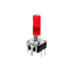 RJSILLU ME-12S24204 PCB mount led illuminated rotary encoder with push button switch, LED switches, RJS Electronics Ltd