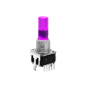 RJSILLUME-12S24210SKM -PCB Mount, Encoder switches, can be customised, custom symbol to suit your design. Pots, Knobs & Encoders, RJS Electronics Ltd.