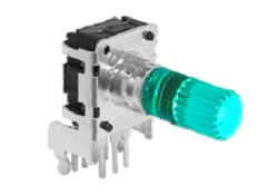 LED illuminated rotary encoder, pcb switch RJS Electronics Ltd