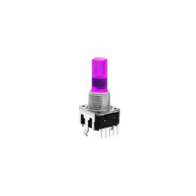 RJSILLUME-12S24218KM PCB Mount, Encoder switches, led illuminated encoder with push button switch, three colour illumination, LED switches, RJS Electronics Ltd.