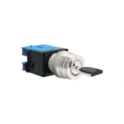 RJSMS22E round key lock switch, panel mount switch, terminal block, non-illuminated, RJS Electronics Ltd