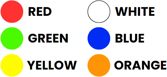 RJSPS led illumination colour options, led switches, RJS Electronics Ltd