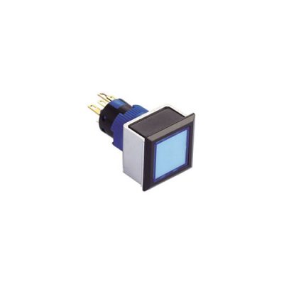 RJSPS1622A Indicator, plastic square LED illuminated, panel mount, RJS Electronics Ltd