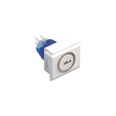 RJSPS1622A Rectangular Plastic Key lock Switch, non-illuminated, keylock switches, RJS Electronics Ltd