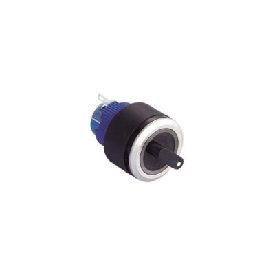 RJSPS1622A Round Selection Button, Selector Switch, non-illuminated, 2 position or 3 position, RJS Electronics Ltd