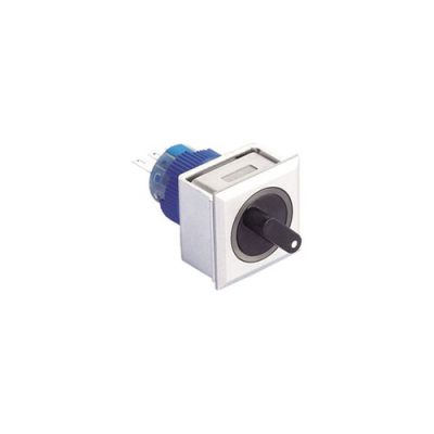 RJSPS1622A Square Selector Switch, non-illuminated, panel mount, 2 position or 3 position, RJS Electronics Ltd