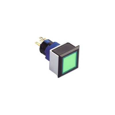 RJSPS1622A Switch, plastic square push button switch, panel mount, non-illuminated, RJS Electronics Ltd