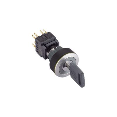 RJSPS1622B Round Keylock, plastic panel mount safety switch, keylock switches, RJS Electronics Ltd