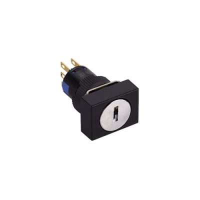 RJSPS16A 16mm keylock switch, non-illuminated, panel mount, keylock switches, rjs electronics ltd