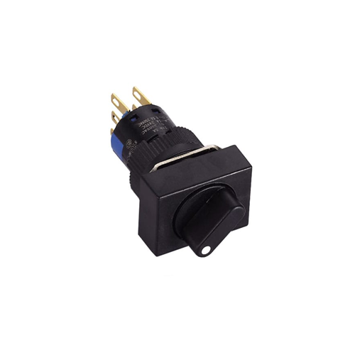 16mm plastic selector switch, panel mount, rjs electronics ltd