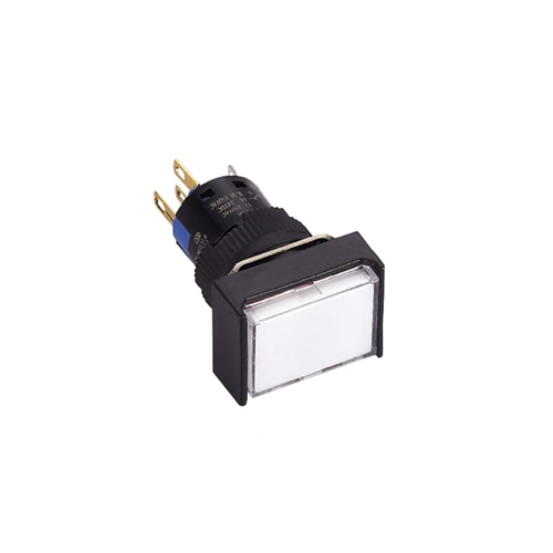 16mm panel mount push button switch, full face led illumination, plastic panel mount switch, Led Switches, rjs electronics ltd