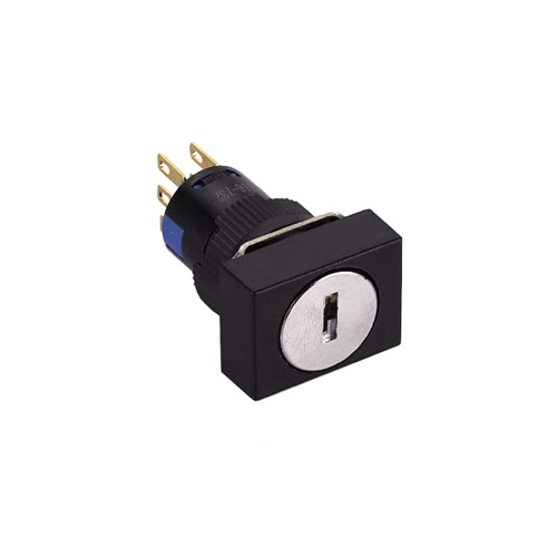 16mm keylock switch, non-illuminated, panel mount, rjs electronics ltd