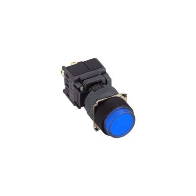 RJSPS16B Round Button PLASTIC LED ILLUMINATED PUSH BUTTON SWITCH, LED SWITCHES, RJS ELECTRONICS LTD