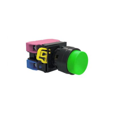 RJSPS22E High Head Button non-illuminated plastic push button switch, terminal block mount, RJS Electronics Ltd