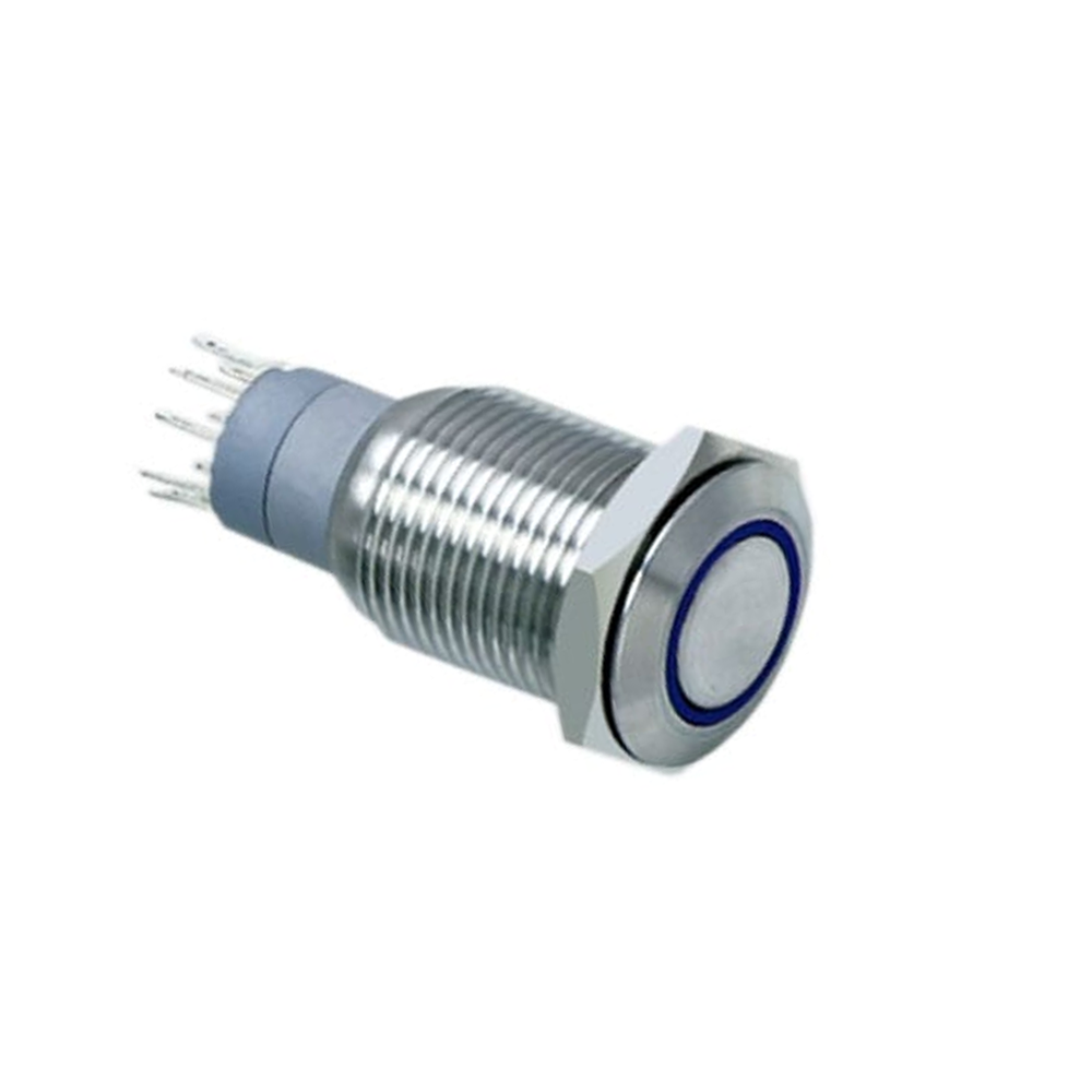 16mm LED Metal Push Button Switch | RJS Electronics Ltd