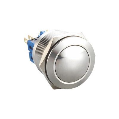 25mm Metal, Push Button Switch, Ball head, Non-illuminated, Switch without LED Illumination, Anti-vandal Switch, RJS Electronics Ltd