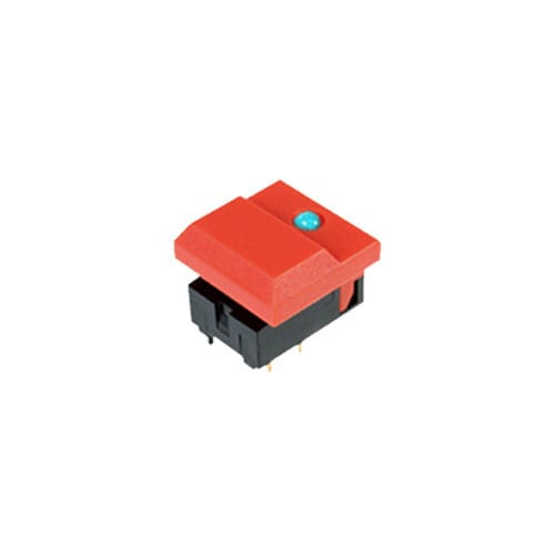 SP86NB Push Button Switch piano style led illuminated plastic tact switch, LED switches, RJS Electronics Ltd