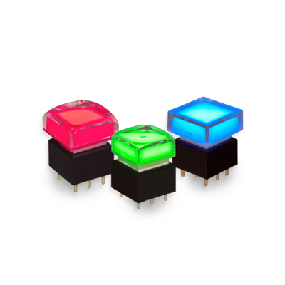 SPCG LED illuminated push button switches, rjs electronics ltd