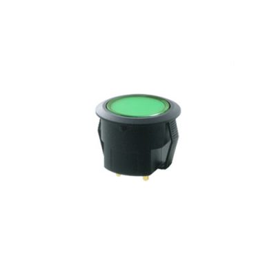 SPCGSA led illuminated pcb push button switch, flat round, momentary or latching, led switches, RJS Electronics Ltd