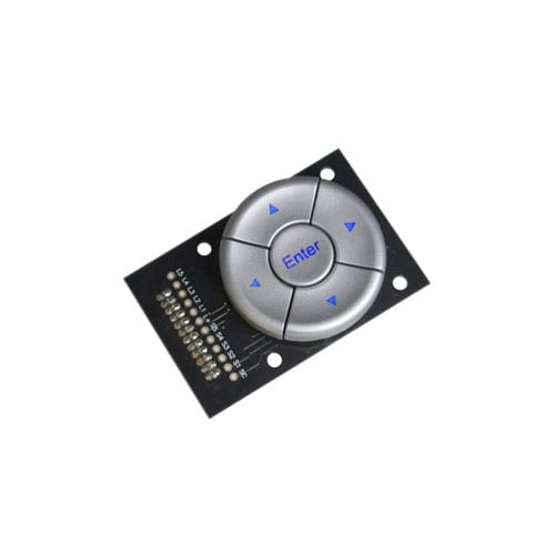 Navigation Switch, Navigation Module, RJS Electronics Ltd, SPD5K2-2, Navigation switch with LED illumination, 5 way, rectangular module, round tact shapes with laser cut symbols. Momentary function. Snap In, Terminals, Global Shipping, RJS Electronics Ltd. +44 (0)1234 213600
