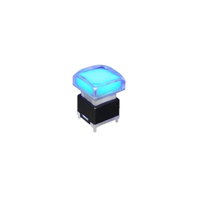 SPG1 / SPG2 Square led illuminated pcb push button switch, broadcast switch, led switches, RGB switches, RJS Electronics Ltd