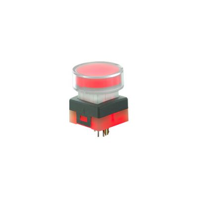 SPG4 Round LED illuminated pcb push button switch, broadcast switch, led switches, RJS Electronics Ltd