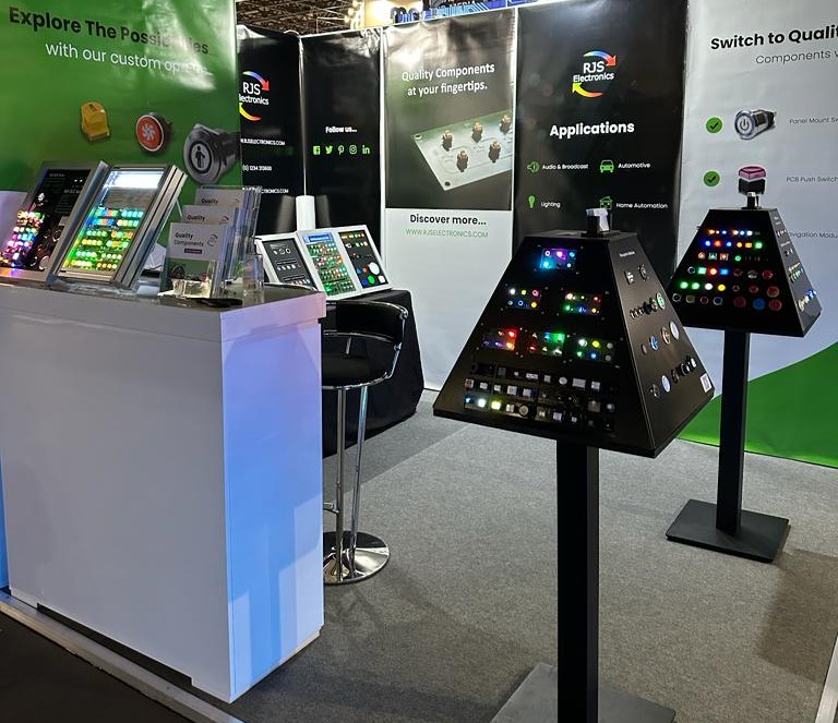 Stand Photo International Broadcasting Convention 2023, RJS Electronics round up blog, LED switches