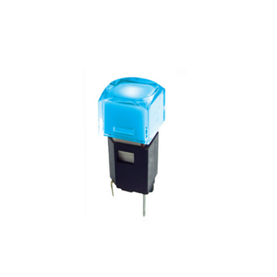 TC011 illuminated push button, pcb mount, rjs electronics ltd