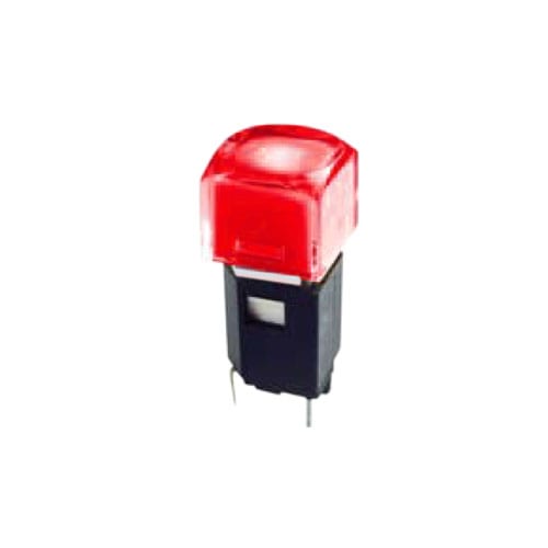 TC011-AS4T-r plastic push button pcb mount switch, led illuminated, LED switches, RJS Electronics Ltd