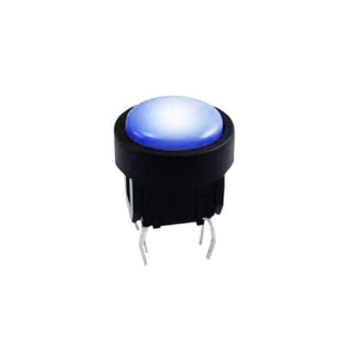 led illuminated push button switch with momentary function and bi-colour option, available at rjs electronics ltd