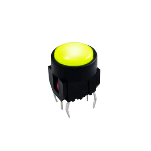 tactile push button switch with led illumination. Available at RJS Electronics Ltd